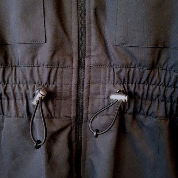 Nike Sportswear Black Cargo Utility Jumpsuit One Piece Women's Sz M Large Swoosh - Picture 7 of 16